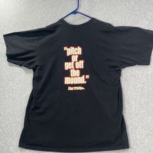 Vintage NO FEAR Baseball T shirt "pitch or get off the mound"  XXL 90s Single St